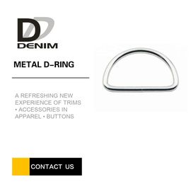 Premium Brass Metal D Ring High Temperature Resistance With Color Printed